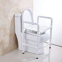 Toilet Safety Rail - Bathroom Safety Assist with Grab Bars and Padded Handrails for Elderly, Disabled, Handicapped Fit Easy Installation Any Toilet