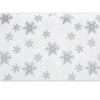 Silver Pearl Snowflakes Tissue Paper - 20in. x 30in. (36 Sheets)