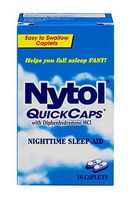 Nytol Nighttime Sleep Aid Quick Caps with Diphenhydramine HCl 25 mg | 16 Caplets