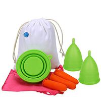 Menstrual Cup Set Collapsible Soft Healthy Non Toxic Care Flexible Vagina Foldable Silicone Reusable With Finger Sleeve Sterilizer Female Hygiene