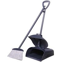 Broom and Dustpan Broom Set Windproof broom Household plastic soft hair cleaning broom Cleaning garbage shovel Long Handled Dustpan and Brush Set wisp broom