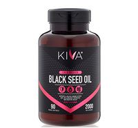 Kiva Black Seed Oil Capsules, 2000 mg per Serving- Organic, Cold-Pressed and RAW (90 Softgels)