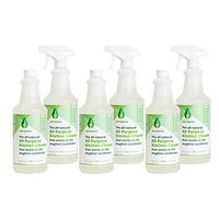Naturama, All Natural All Purpose Kitchen Cleaner, Eco-Friendly EPA Listed. Made in the U.S. Removes bacteria and up to 99% of germs. Powerful, Odor-free, Non Toxic. (32Ozx6)
