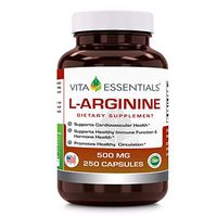 Vita Essentials L-arginine 500 Mg Capsules, 250 Count