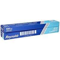 Pactiv Reynolds Standard Economy Aluminum Foil Roll Silver, 500' Length x 18" Width x 58 ga Thickness | 1/Case