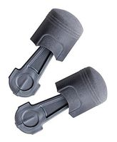 3M E-A-R Pistonz P1400 Silver Universal Polyurethane Foam Uncorded Ear Plugs - 29 dB NRR - 70071561487 [PRICE is per PAIR]