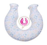 Transparent U-Shaped Hot Water Bottle,Hot Therapy for Neck, H4