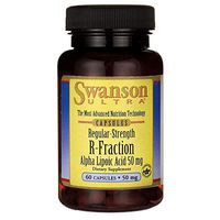 Swanson Regular Strength R-Fraction Alpha Lipoic Acid 50 Milligrams 60 Capsules