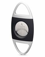 Saber Double Guillotine Serrated Blades 70 Ring Gauge Cigar Cutter Warranty Black