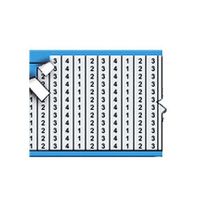 Brady AF-1-4-PK Aluminum Foil Tape (B-184), Black on Silver, Consecutive Numbers Repeated Wire Marker Card (25 Cards)