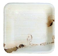 Cater Naturals - 25 Pack- Palm Leaf Party Dessert Plates - 6 inch - Disposable, Compostable, Biodegradable, Eco Friendly, Durable - Wedding, Christmas, Holiday - Better than Paper, Plastic, Bamboo