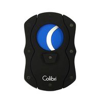 Colibri Black and Blue Metal 2 Blades Cigar Cutter