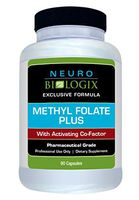 Neurobiologix Methyl Folate Plus™ Supplements - Bioactive Folinic Acid, Methyl Folate Dietary Capsules for Cardiovascular & Nervous System Health, Cell Growth and Tissue Repair (90 Capsules)