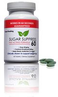 SUGAR SUPPRESS 60 - Stops Sweet Craving and Blocks Sugar in 60 Seconds Guaranteed - Controls Appetite - 60 Tablets