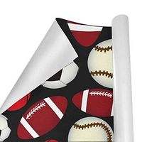 Gift Wrapping Paper Roll Sport Ball for Birthday,Holiday,Wedding,Baby Shower Gift Wrap - 3Rolls - 58inch x 23inch Per Roll