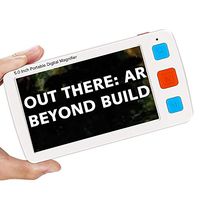 Eyoyo Portable Digital Magnifier Electronic Reading Aid 5.0 inch w/Foldable Handle for Low Vision Color Blindness 4X-32X Times Zoom 17 Color Modes 5 Levels for Brightness