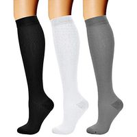 CHARMKING Compression Socks (3 Pairs) 15-20 mmHg is Best Athletic & Medical for Men & Women, Running, Flight, Travel, Nurses, Edema - Boost Performance, Blood Circulation & Recovery (S/M, Assorted 03)