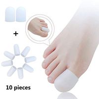 SGirl 10 Piece of 100% All Gel Toe Caps Comfortable Soft Material Protectors to Prevent Blisters Corns for Adult Big Toes and Small Toes