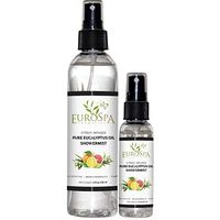 EuroSpa Aromatics Pure Eucalyptus Oil ShowerMist and Steam Room Spray, All-Natural Premium Aromatherapy Essential Oils - Citrus Infused, Duo Pack, 8oz and 2oz