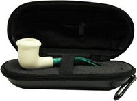 Miniature Meerschaum Pipe - CALABASH w/ Zippered Case