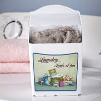 Enamel Laundry Room Lint and Laundry Detergent Pod Box - Loads of Fun
