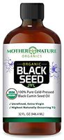 100% USDA Organic Certified Premium Black Cumin Seed Oil | Darkest & Highest TQ Content 1.08% | Nigella Sativa | Undiluted | Cold Pressed | Solvent Free | Certified Vegan & Non-GMO (32oz)