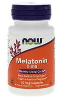 NOW FOODS SPO Melatonin 5Mg Cap, 60 Count