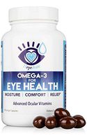 Heyedrate Triglyceride Omega 3 Fish Oil for Eye Health, Provides Comfort for Irritated Eyes, Easy to Swallow, Small, Burpless Softgel, EPA, DHA, and Omega 7 Fatty Acids