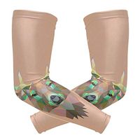 LEVEIS Retro Deer Head Arm Sleeves UV Protection for Men Women Sunblock Protective Gloves Running Golf Cycling Driving Long Arm Cover 1 Pair