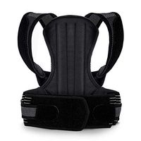 Atercel Posture Corrector Back Brace [Upgrade Version 2019] for Women, Men, Adults, Adjustable Full Back Support, Lightweight (Black, Large)
