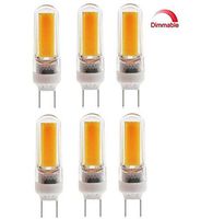 Best to Buy 6-pack Dimmable LED-G8-4W-Corn COB -SHORT-110V-130V Replacement LED Light Bulb-Warm white