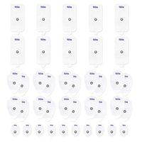 Premium Quality TENS Electrodes, 40 Pack Assortment with Small, Large and XL TENS Replacement Electrode Pads for TENS Units, Discount TENS Brand (Deluxe, 40 Pack)