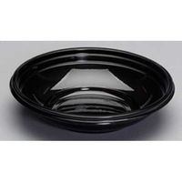 Genpak Apet Black Plastic Bowl, 24 Ounce - 200 per case.