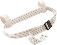 Versatile Gait Belt by LiftAid - Transfer Belt with Two Looped Handles (Fits up to 58 in.) (Beige-Plastic Buckle)
