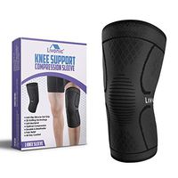 Livonic Knee Compression Sleeve - Knee Support for ACL, MCL, Arthritis, Sports, Joint Pain Relief, Meniscus Tear, Injury Recovery & Pain Relief- Knee Brace Support for Men & Women (Single) Medium
