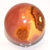 Polychrome Jasper Crystal Sphere with Stand 57mm Size 2.2"