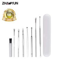 Earwax Removal Kit,Zhaoyun Ear Cleaner 7pcs,Stainless Steel Earwax Remover