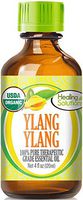 Organic Ylang Ylang Essential Oil (100% Pure - USDA Certified Organic) Best Therapeutic Grade Essential Oil - 120ml