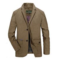 BBT-Shop Men's Jacket Suit Blazer Charm Coats Sweater Sweatshirt Outwear Blouse Bomber Overcoat Long Sleeve Autumn Winter Coat Tailcoat Top Business Praty Suit Pant Single Row Buckle Sportswear