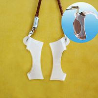 BTE Hearing Aids Safty Clips w/Protective Sleeve & Metal Clip (Brown Cord) (S (Suitable for Models Using A13 Battery))