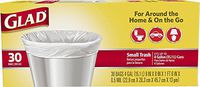 3 Pk, Glad Small Trash Bags, 4 Gallon, 30 Ct Per Pack (Total of 90)