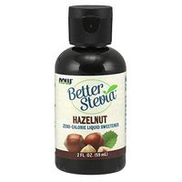 NOW Foods, Better Stevia Liquid, Hazelnut, Zero-Calorie Liquid Sweetener, Low Glycemic Impact, Certified Non-GMO, 2-Ounce