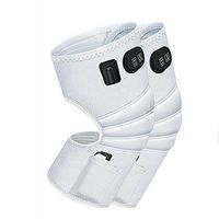 Traction Knee Heating Pad Wrap Heated Knee Brace,Therapeutic Electric Heating Pad with 3 Temperature Setting for Joint Pain, Arthritis Meniscus Pain Relief,White