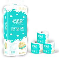 Roeam 10 Rolls Soft Toilet Roll Paper Tissue Paper Soft Toilet Paper Roll Paper Tissue 4-Layers Household Rollss Paper Without Adjunct Non-Smell Home Bathroom Kitchen Accessories