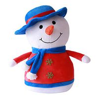LLJEkieee Christmas Plush Toy Merry Christmas Santa Snowman Elk Plush Doll Christmas Gift Pillow Toy -Down Cotton, Super Soft Fabric (E, S)