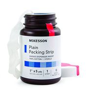 McKesson Wound Packing Strip Plain Cotton Non-impregnated Large 1 Inch X 5 Yard Count Sterile, 61-59320 - CASE of 12
