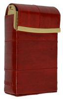 Eel Skin Cigarette Holder Pop up Hard Case (Red)