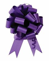 10 - 5" Purple Pull Bow Pew Bows Wedding Decorations Christmas Gift Wrap
