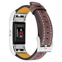 Lyperkin Compatible with Fitbit Charge 2 Bands, Luxury Leather Watch Strap Bands Quick Release Replacement Wristband Accessories Compatible with Fitbit Charge 2 Watch for Women Men A-34