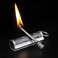 Lighters Free Fire Metal Retro Match Lighter Flint Fire Starter Torch Kerosene Oil Flame Lighter Creative Men's Gift Can Be Refueled Lighter Portable